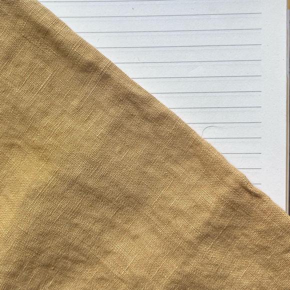 J. Jill Cropped 100% Linen Pants in Gold - Picture 7 of 8